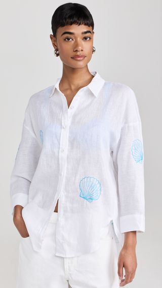 Shell Embroidery Shirt