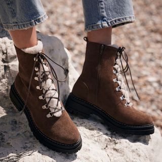 Tan Suede Hiking Boots