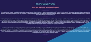 Sass website with a colour scheme of blue
