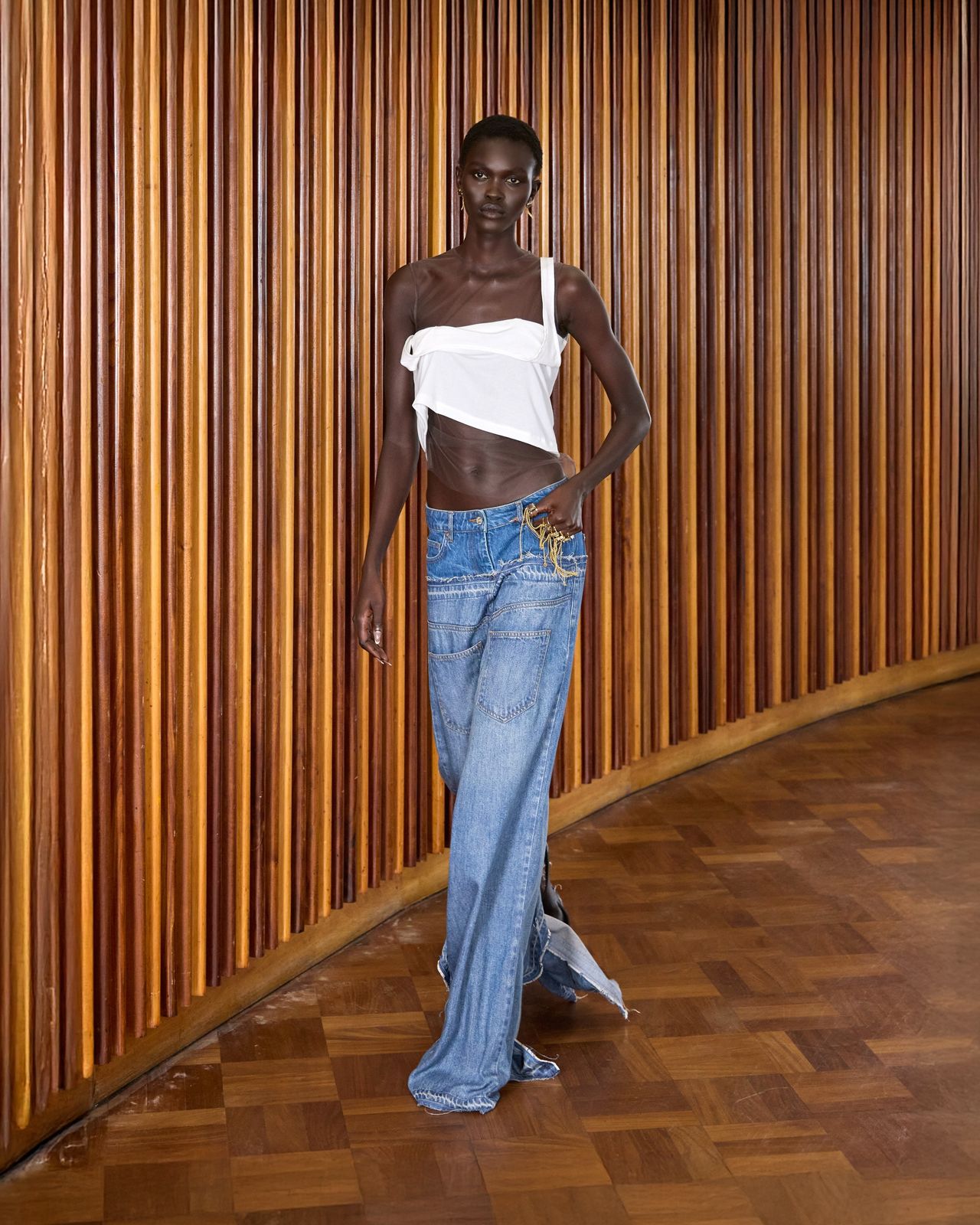 KNWLS S/S 2027 collection at London Fashion Week by Aidan Zamiri
