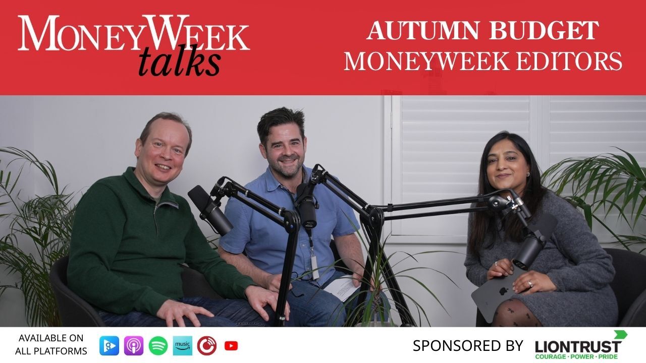 MoneyWeek editors Kalpana Fitzpatrick, Andrew van Sickle and Cris Heaton on set of the podcast MoneyWeek Talks