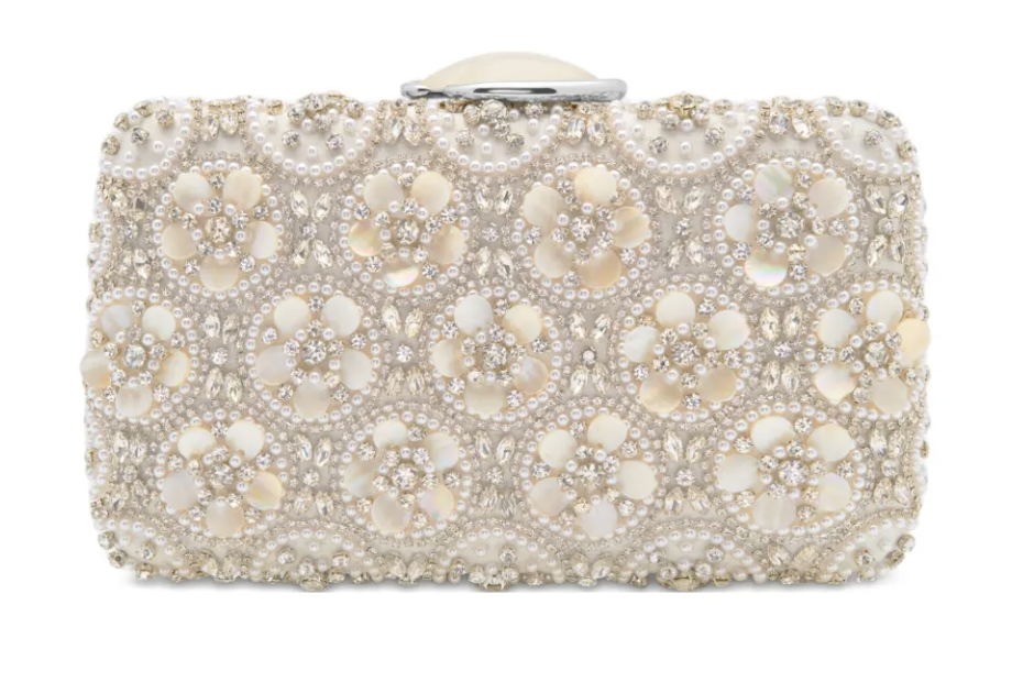 Oscar de la Renta, Embellished Floral Clutch Bag
