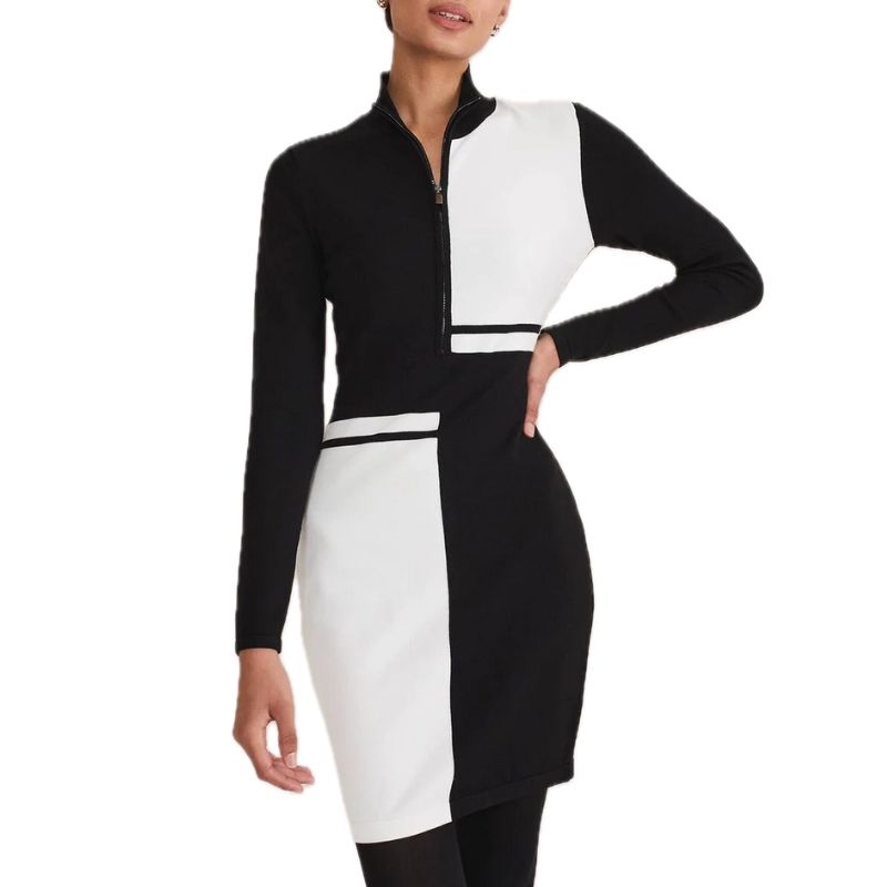 Phase Eight , Arden Zip Detail Colourblock Knit Tunic