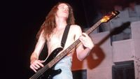Cliff Burton onstage with Metallica in 1986