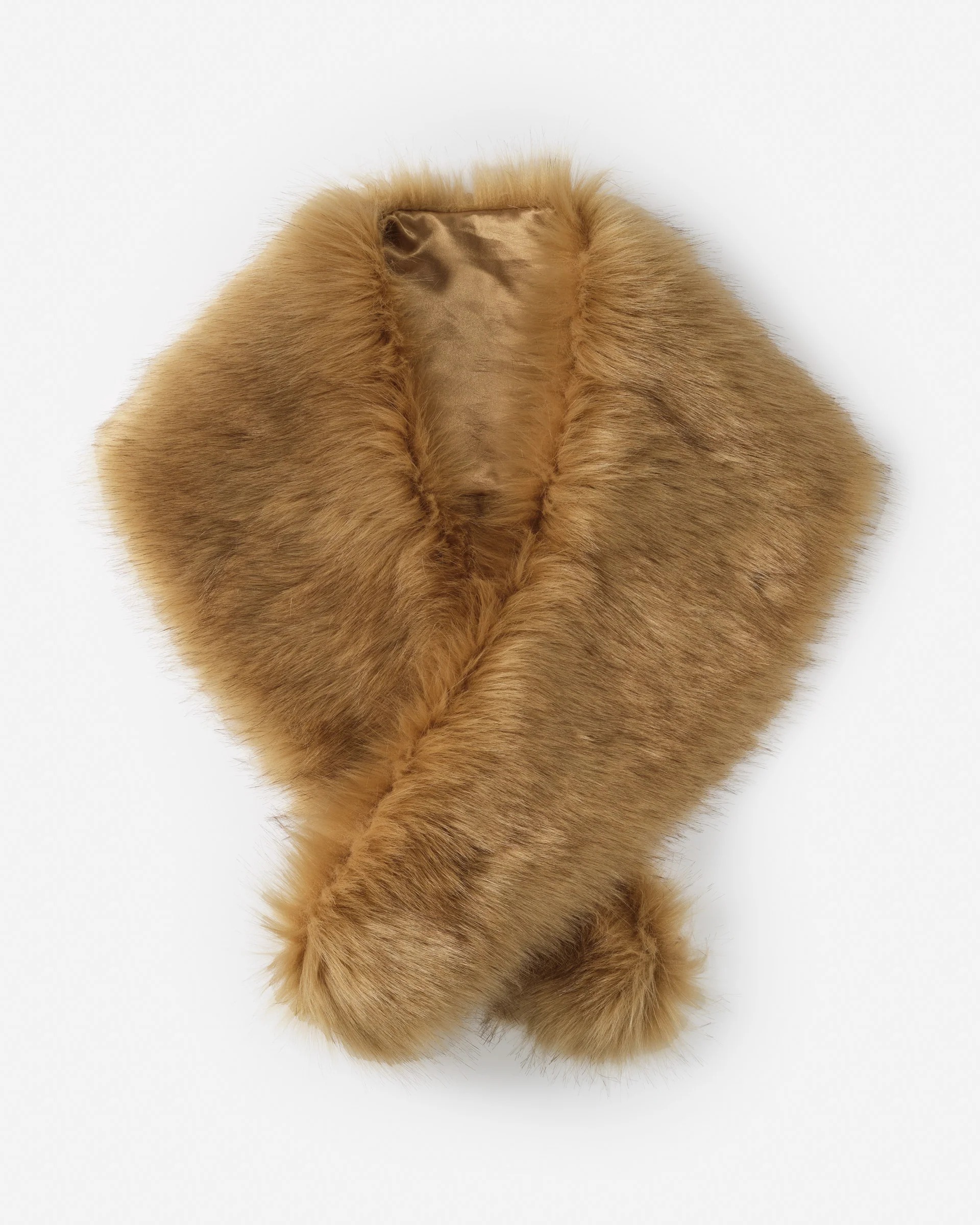 Camel Solid Nova Faux Fur Scarf | Women's Scarves | J.mclaughlin