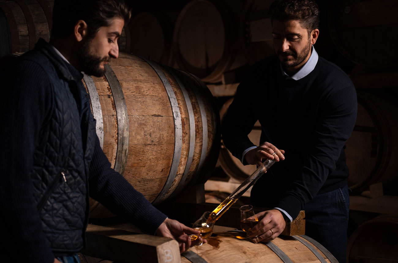 Enrico and Niccol&ograve; Chioccioli Altadonna of Italian whisky distillery Winestillery