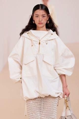 zimmermann white anorak at paris fashion week spring summer 2025