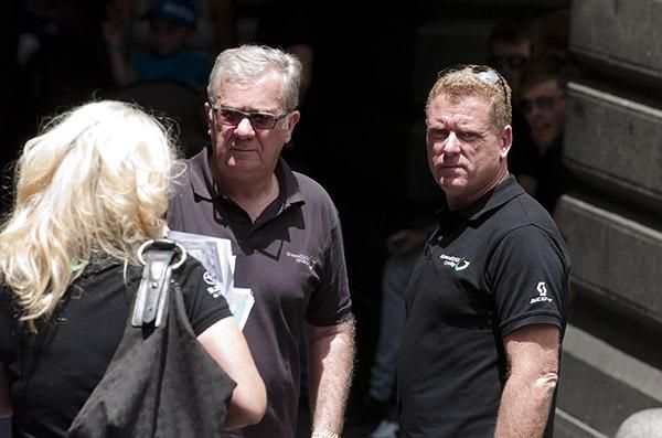 Gerry Ryan (left) and Shayne Bannan of GreenEdge