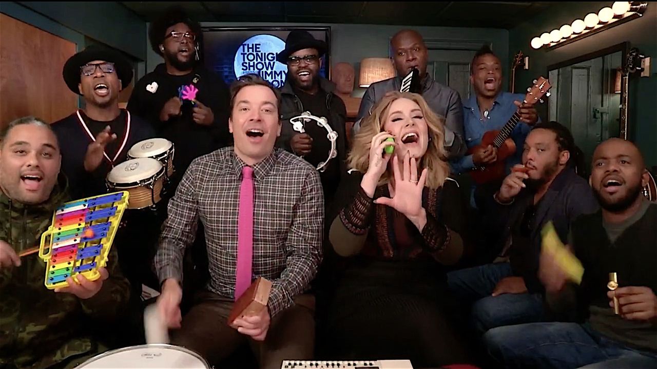 Adele, Jimmy Fallon, and The Roots sing &amp;quot;Hello&amp;quot;