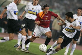 Rodrigo Taddei in action for Roma against Inter in May 2006.