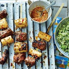 chilli and cumin marinated lamb photo