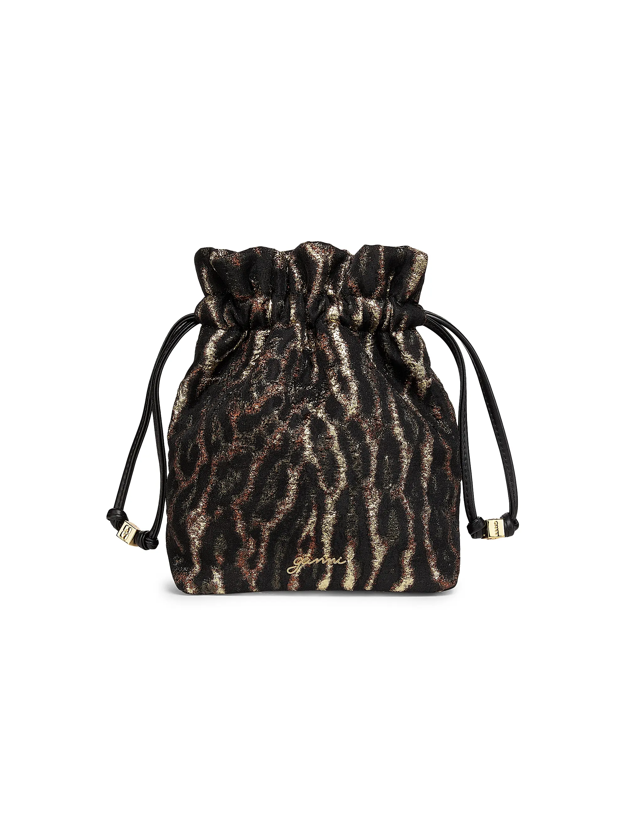 Metallic Drawstring Pouch