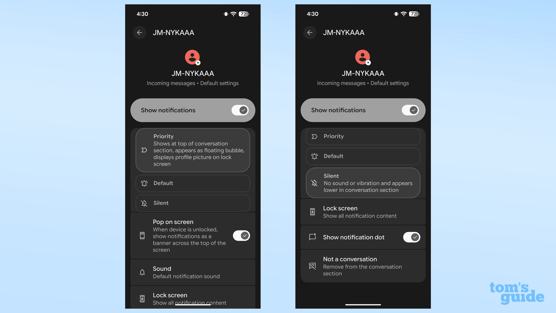 Manage Android notifications priorities