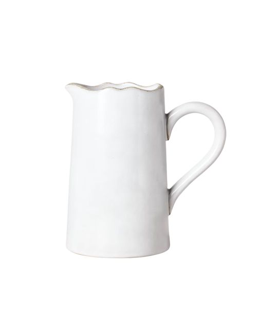 Carved Edge Pitcher Cream 