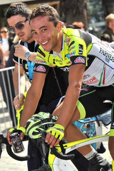 A happy Matteo Rabottini (Farnese Vini - Neri Sottoli) after his stage win.