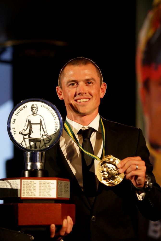 2014 Sir Hubert 'Oppy' Opperman Medal winner Simon Gerrans (Orica-GreenEdge)