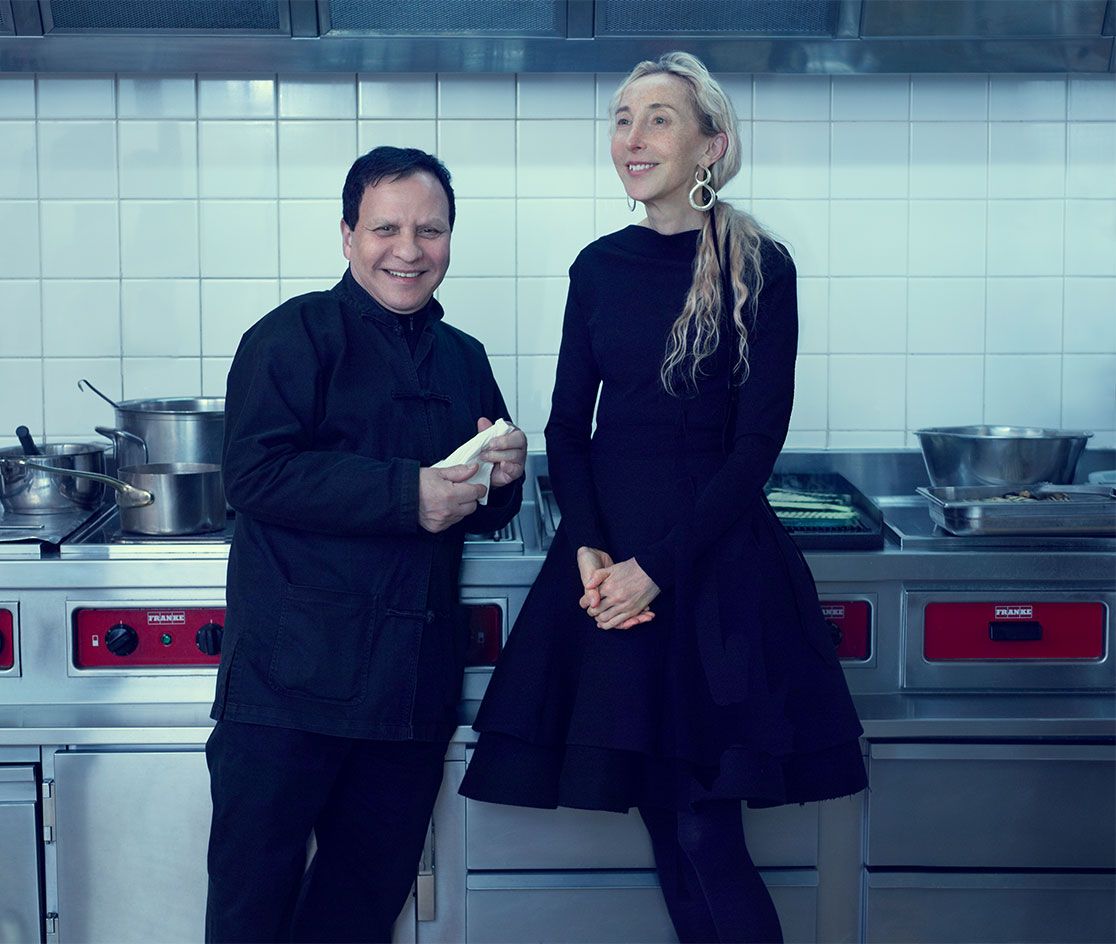 Franca Sozzani and Azzedine Alaïa