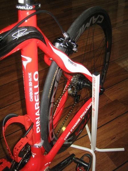 The undulating rear of the Pinarello