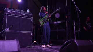 Bassist Darryl Jenifer performs with Bad Brains on stage at the Growlers 6 festival at the LA Waterfront on October 29, 2017 in San Pedro, California.