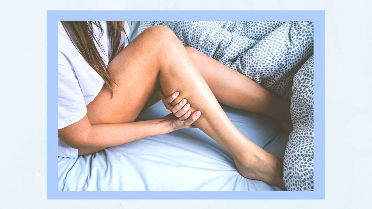 What are the most dangerous sex positions? Pictured: Woman massaging her leg because of leg muscle cramps