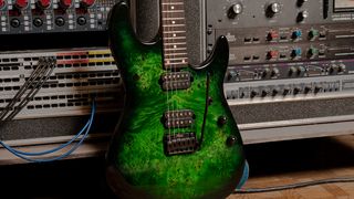 Sterling By Music Man Jason Richardson Cutlass: available in six or seven-string variants, both in a Kokiri Forest trans-green finish, this is a more affordable take on Richardson's high-performance electric.