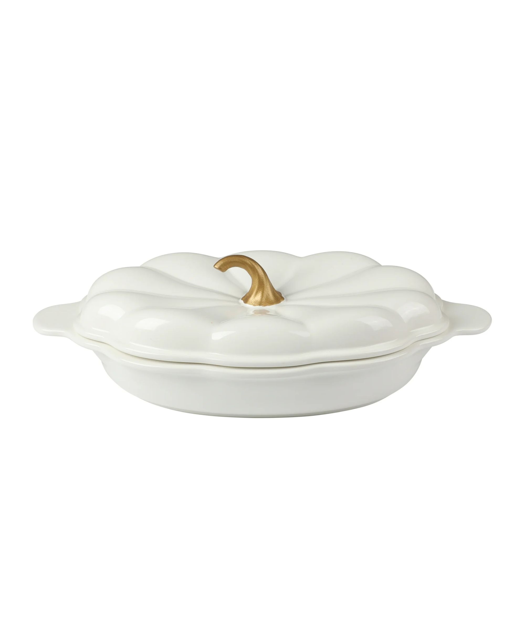 Stoneware Oval Pumpkin Dish