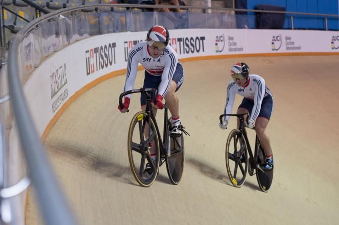 Philip Hindes and Jason Kenny clash in the men's sprint