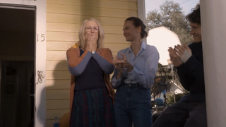 Jamie Lee Curtis crying after wrapping Halloween Ends