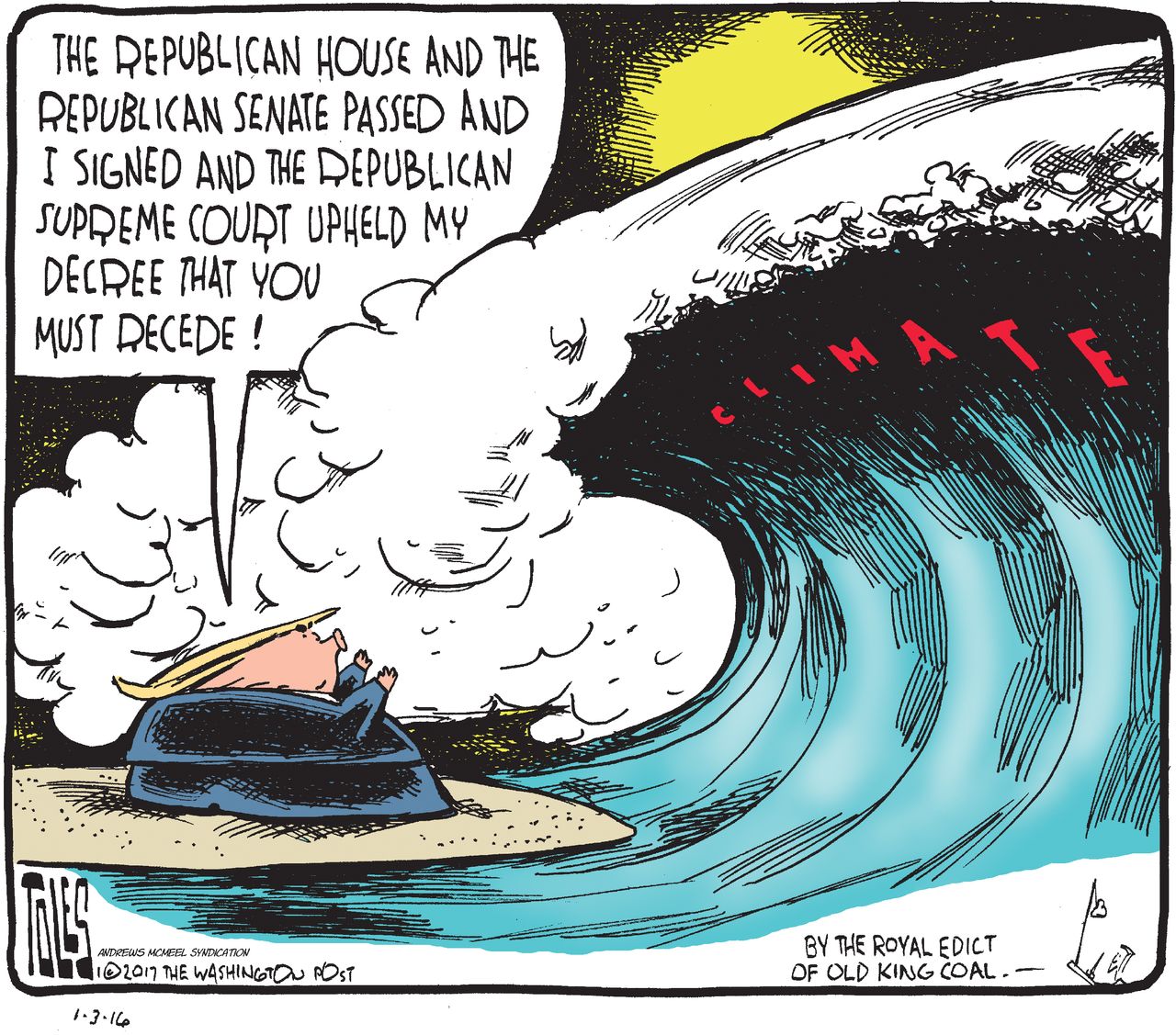 Political cartoon U.S. Donald Trump GOP Republicans