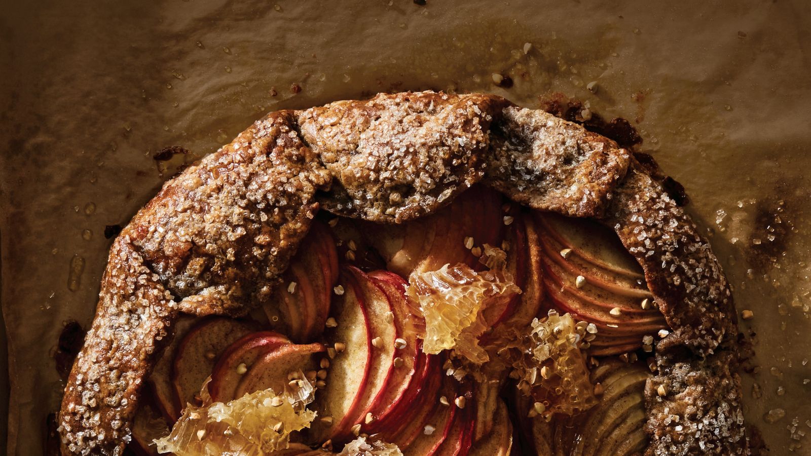 Apple and honeycomb galette