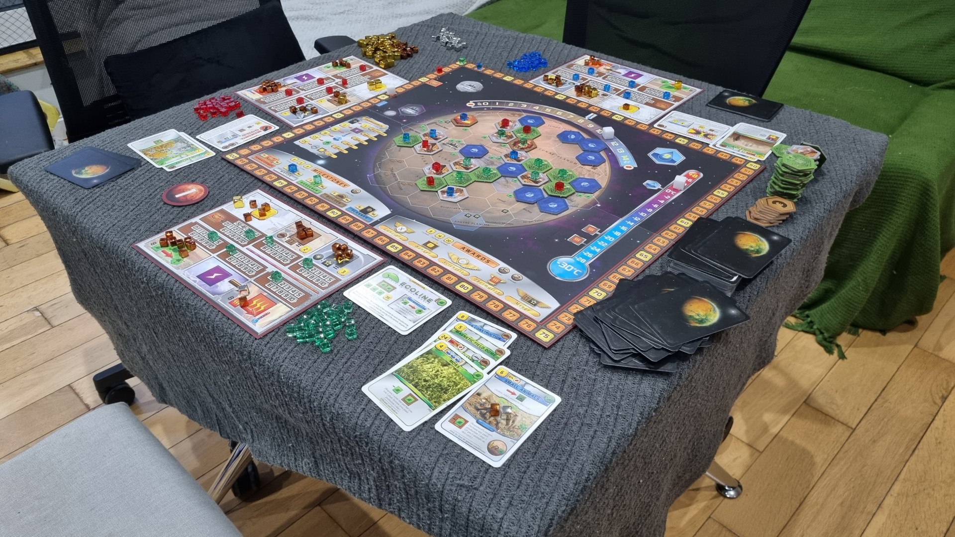 Terraforming Mars _Game in play side view