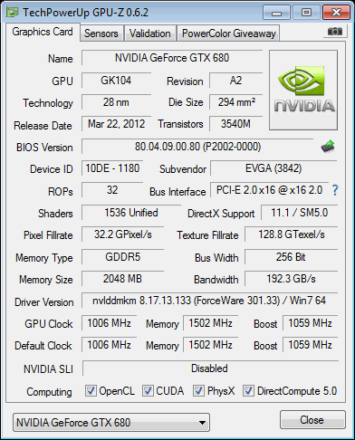 GTX 680 at PCIe 2.0 on X79