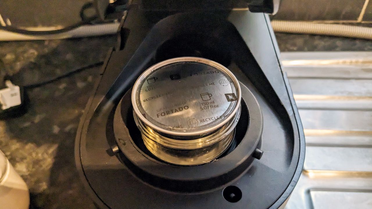 Nespresso Vertuo Pop being tested in writer's home