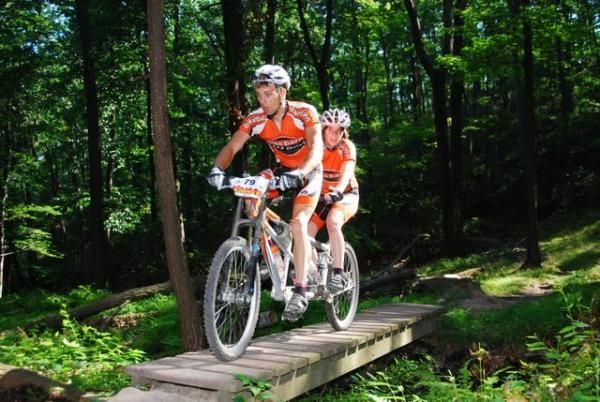 Mark and Vicki just missed the tandem course record on a fine, clear, cool day.