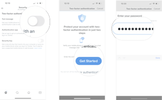 Setting Up 2FA With Text In Twitter On iOS 15: Tap the text message on/off switch, tap get started, and then enter your twitter password