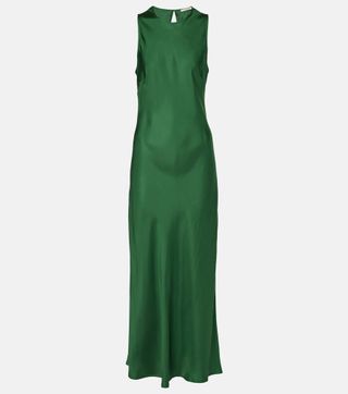 Valencia Silk Twill Maxi Dress