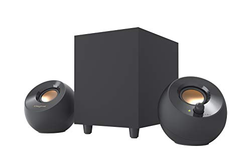 Creative Pebble Plus 2.1 Usb-Powered Desktop Speakers With Powerful Down-Firing Subwoofer and Far-Field Drivers, Up to 8w Rms Total Power for Computer Pcs and Laptops (black)