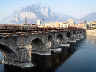 A bridge in Lecco in Italy