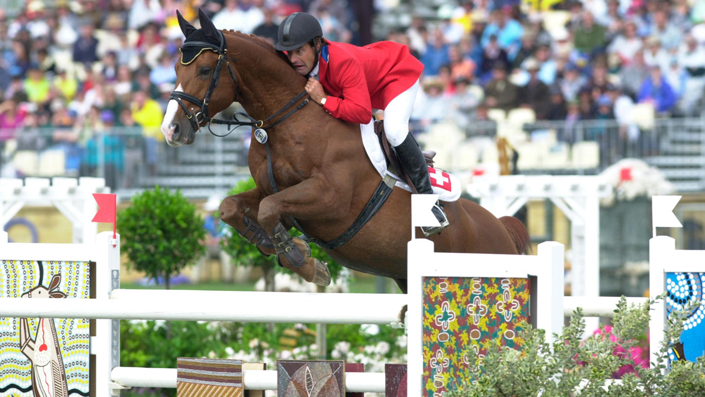 Markus Fuchs, pictured jumping at the Sydney 2000 Olympics, is to train the Swiss eventing team for Paris 2024