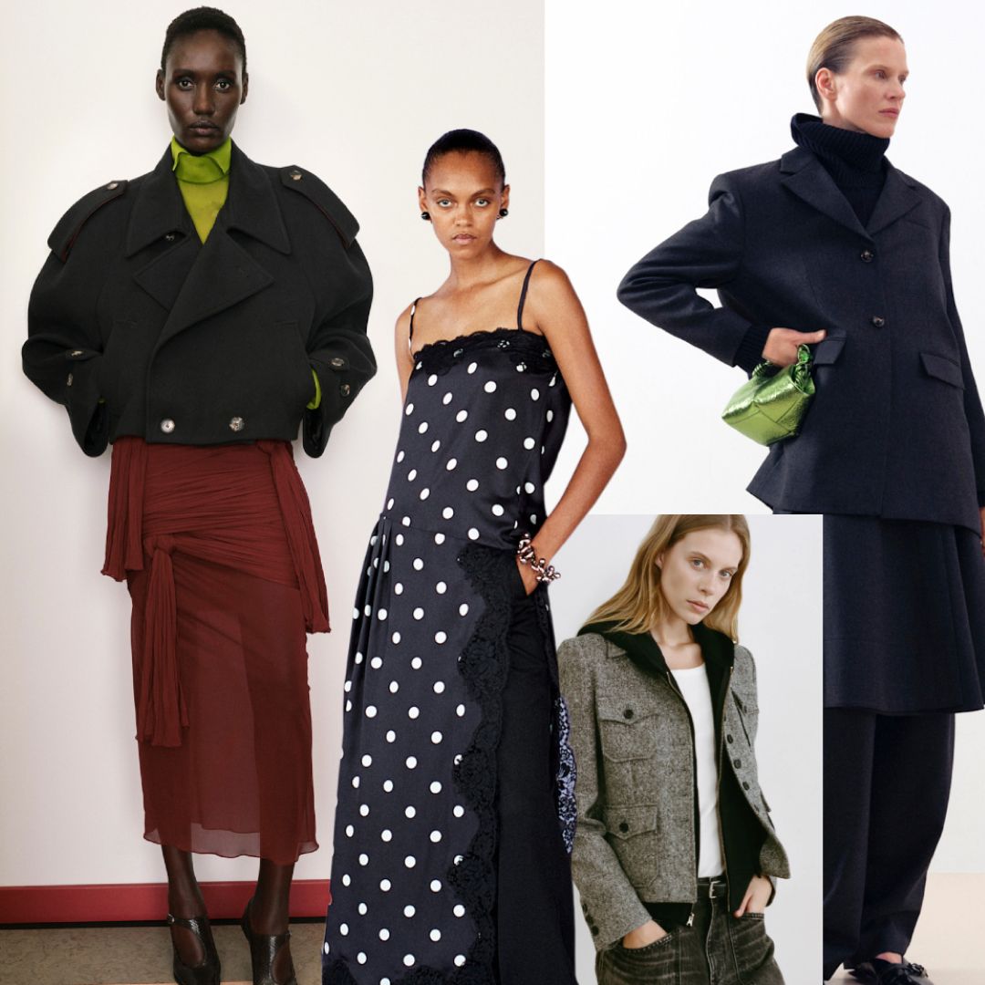 layering outfits at Tory Burch, Sportmax, Nili Lotan, and Ganni