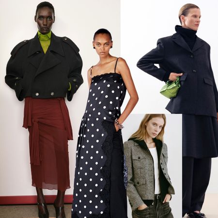 layering outfits at Tory Burch, Sportmax, Nili Lotan, and Ganni