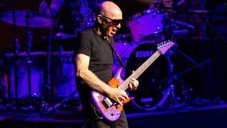 Joe Satriani performs at Wiener Stadthalle on April 8, 2023 in Vienna, Austria. 