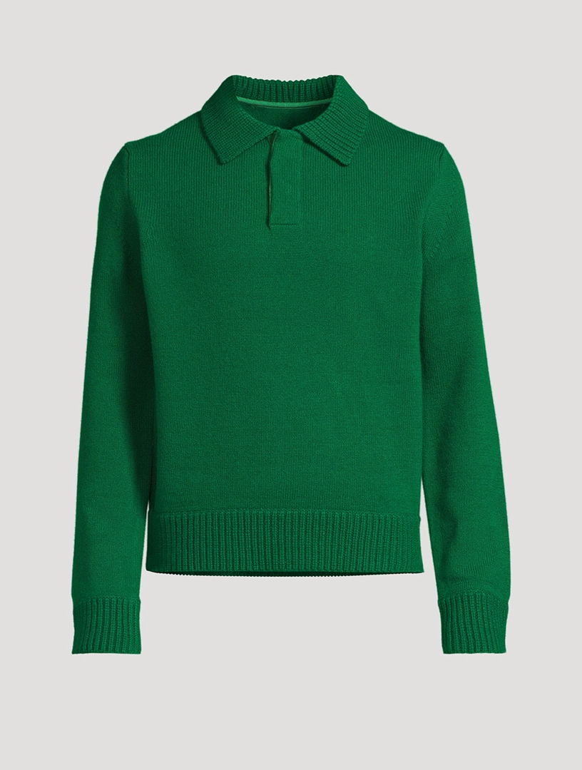 Wool Polo Sweater