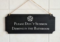 Don't Summon Demons sign: Was £10, now £8