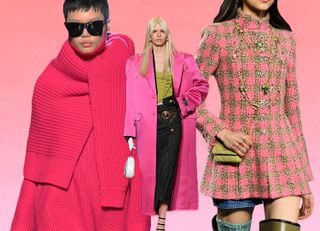 Hot pink fashion color for fall