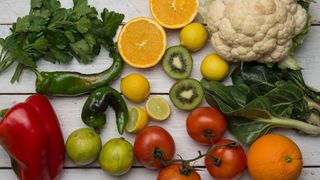 various fruits and vegetables high in vitamin c