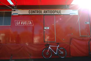 Doping control at the Vuelta a Espana
