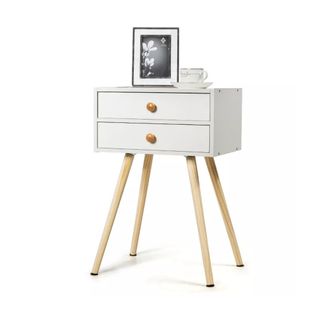 Costway Mid-Century Modern Drawers Nightstand