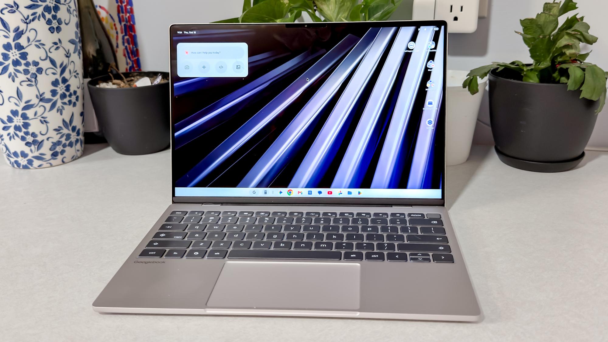 Dell XPS Googlebook on a counter