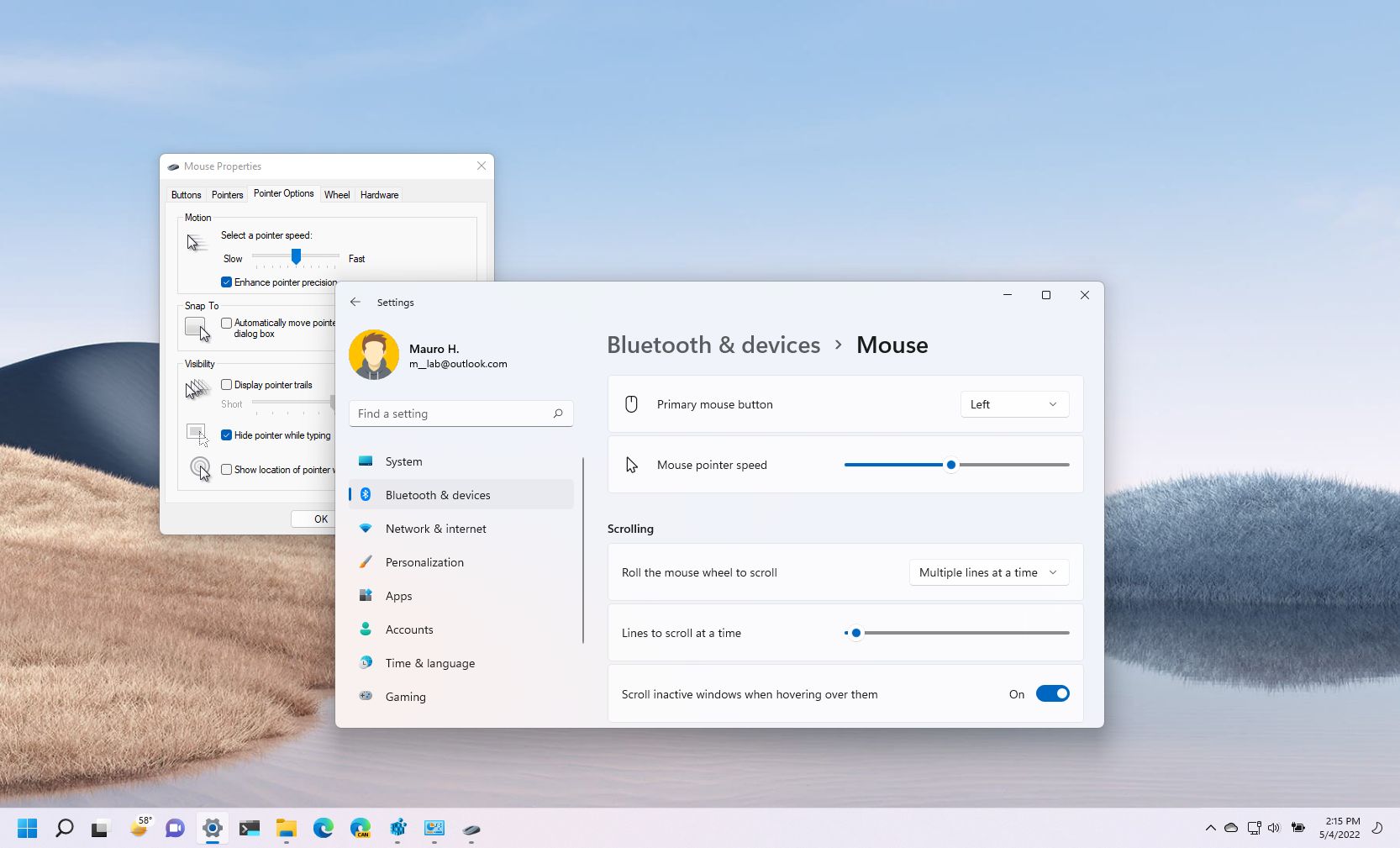 How to change mouse speed on Windows 11